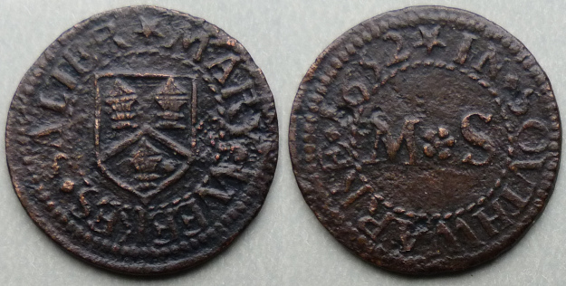 Borough High Street, Mary Weekes 1652 farthing Borough High Street, Mary Weekes 1652 farthing